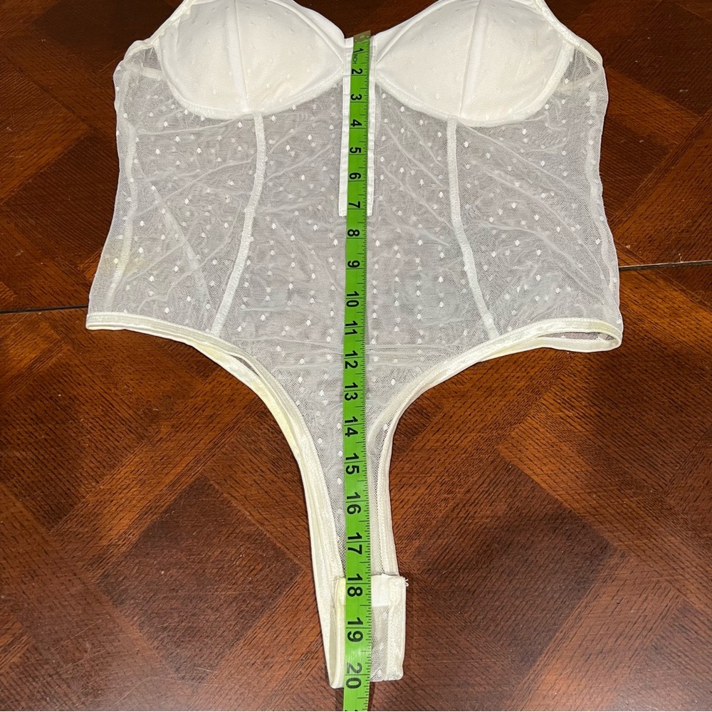 Bozzolo Cream Sheer Bodysuit - Picture 15 of 16